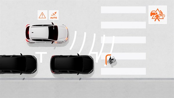 Dacia Sandero - Automatic collision-avoidance emergency braking system (AEBS VRU)