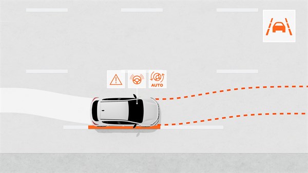 Dacia Sandero - lane-keeping assist system