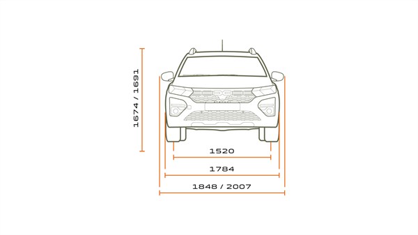 Dimensions - Dacia Jogger 5-seater