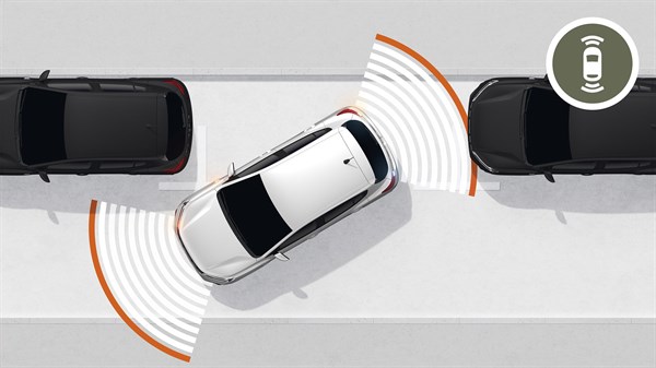 Kontrola razdaljine pri parkiranju pozadi i kamera pozadi - Sandero Stepway 